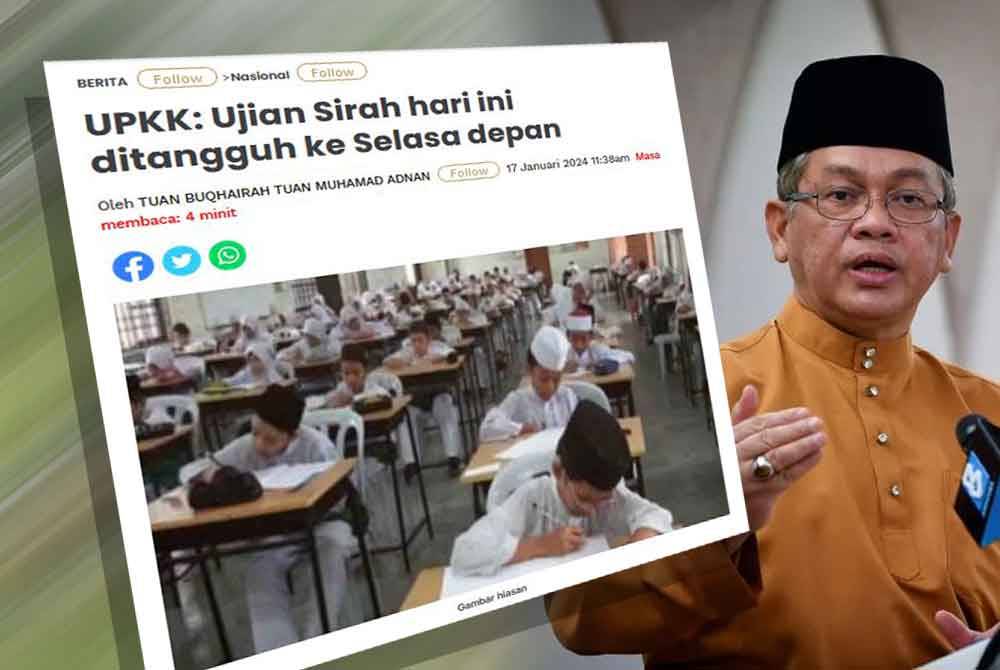 Laporan Sinar Harian pada Rabu. Mohd Na&#039;im (kanan).