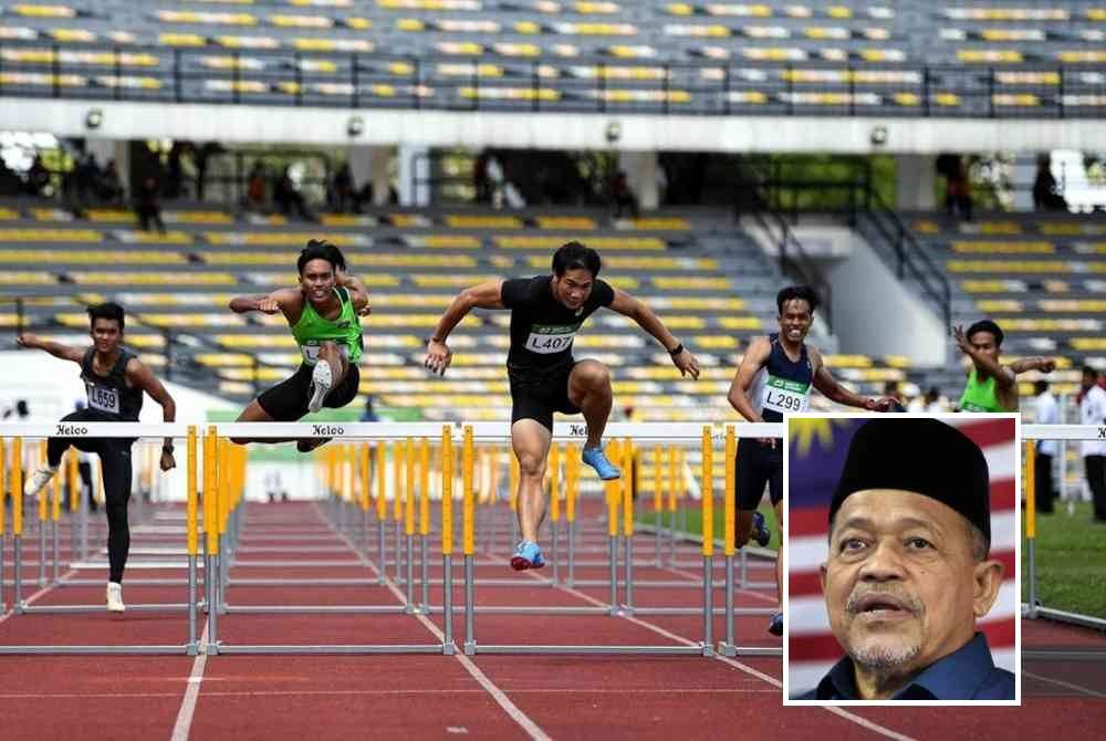 KOM menanam tekad untuk memperkasa sukan olahraga di peringkat akar umbi dalam usaha melahirkan lebih ramai atlet berprestasi tinggi pada masa depan. Gambar Bernama (Gambar kecil: Shahidan)