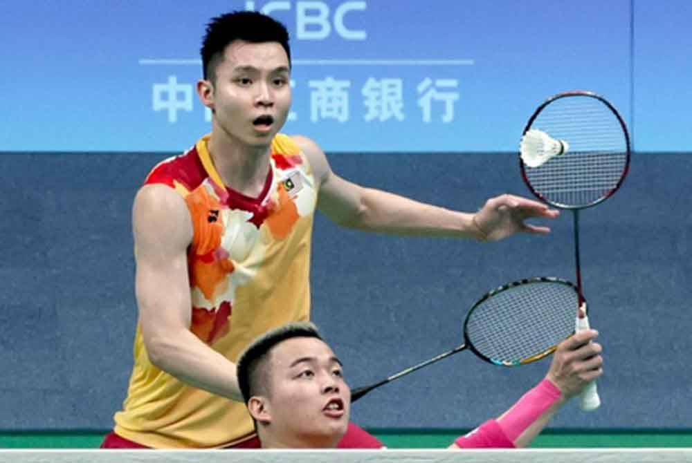 Aaron-Wooi Yik menepati ramalan apabila meneruskan perjuangan ke suku akhir Kejohanan Badminton Terbuka India 2024 pada Khamis. Foto Bernama