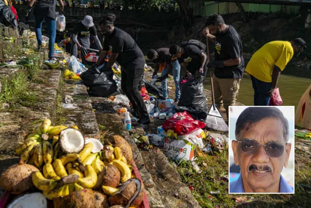 CAP menganggarkan sekurang-kurangnya 50 tan makanan dibuang setiap tahun ketika sambutan perayaan Thaipusam. Gambar kecil: Subbarow