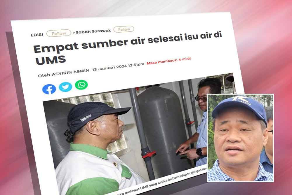 Laporan Sinar Harian. Gambar kecil: Masiung