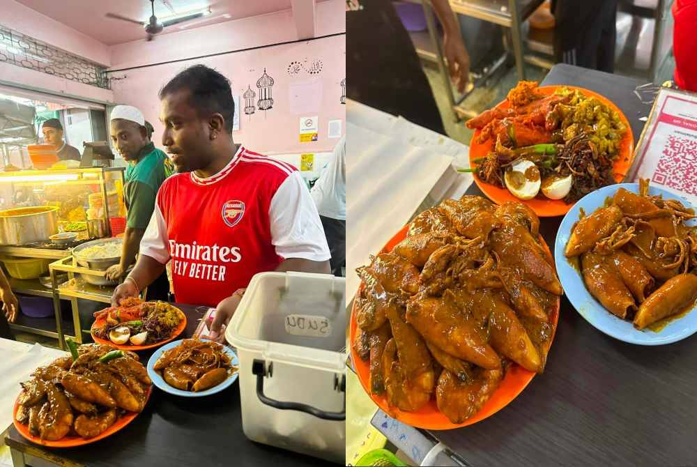 Lelaki yang mencetuskan sensasi di media sosial kerana hidangan nasi kandar berharga RM218.