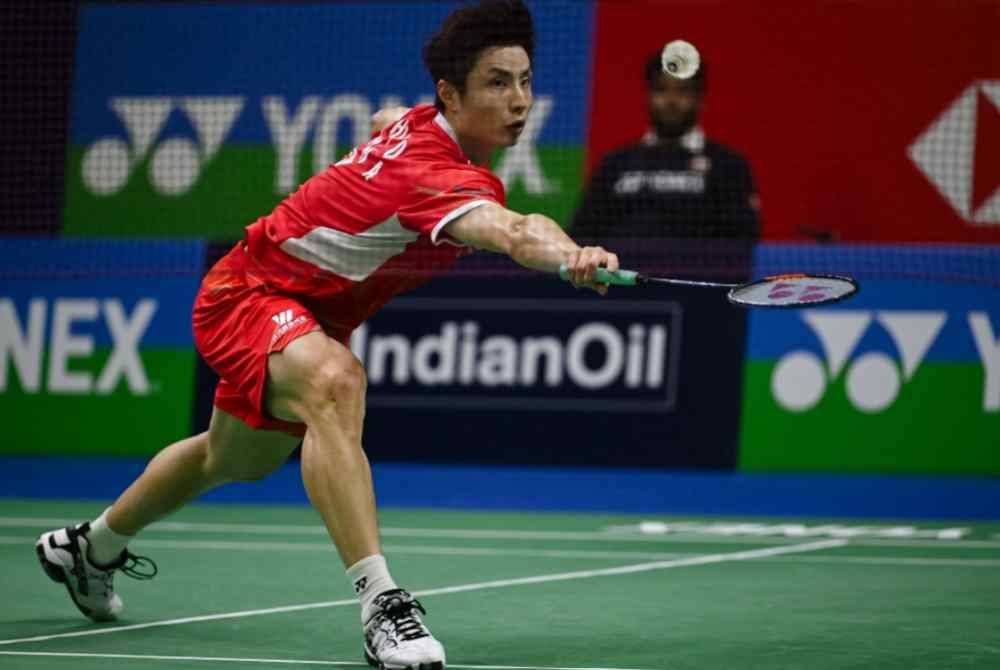 Yu Qi dari China muncul juara Kejohanan Badminton Terbuka India selepas mengalahkan Lee Cheuk dari Hong Kong pada final di Terbuka India hari ini. Foto AFP