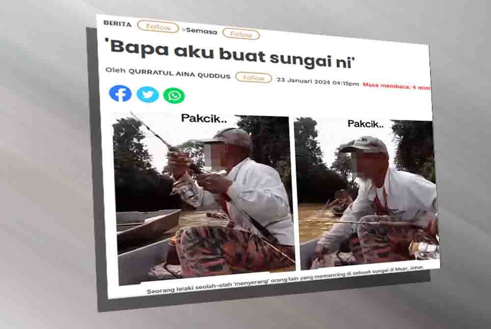 Laporan Sinar Harian pada Selasa.