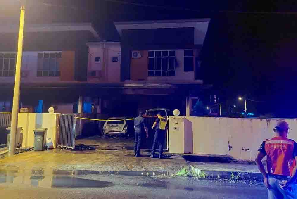 Kebakaran membabitkan sebuah rumah di Taman Merinding, Labuan.