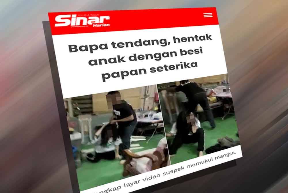 Laporan Sinar Harian berkenaan kejadian berlaku.