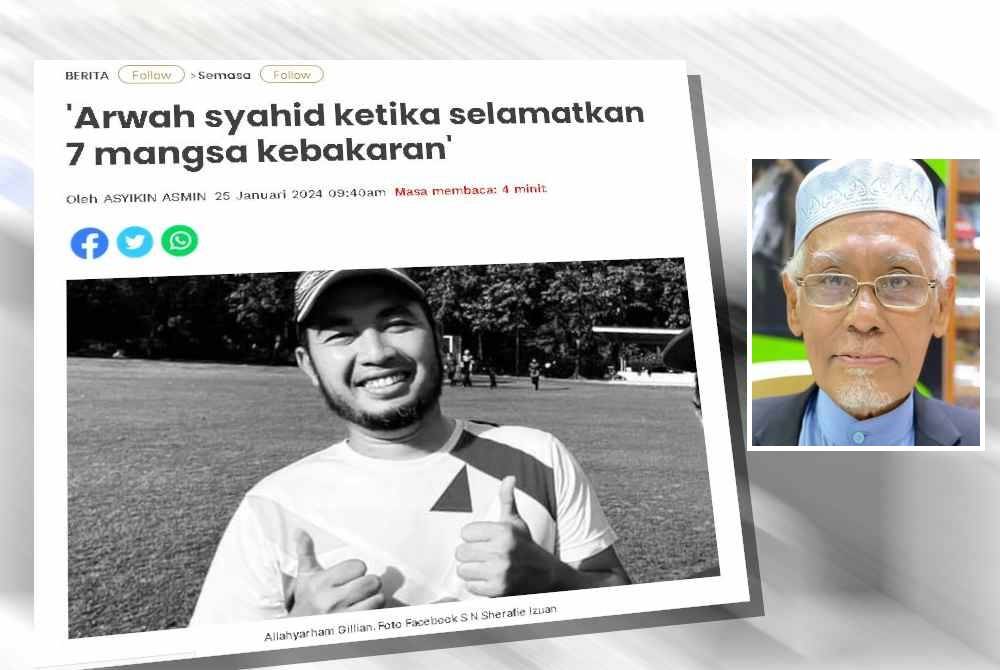 Laporan Sinar Harian. Gambar kecil: Wan Salim