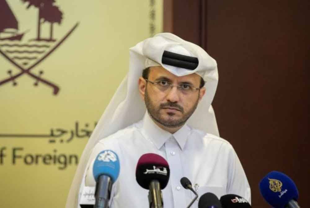 Jurucakap Kementerian Luar Qatar, Majed al-Ansari sifatkan kenyataan yang dilaporkan oleh Perdana Menteri Israel adalah &#039;tidak bertanggungjawab&#039; namun &#039;tidak menghairankan&#039;. Foto: X QatarLiving