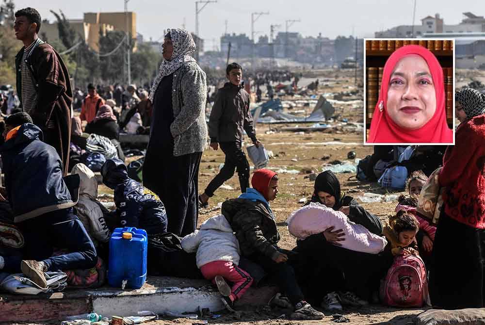 Keputusan ICJ masih tidak meredakan penderitaan Palestin kerana tiada perintah supaya operasi ketenteraan ditamatkan. Foto AFP (Gambar kecil: Salawati)