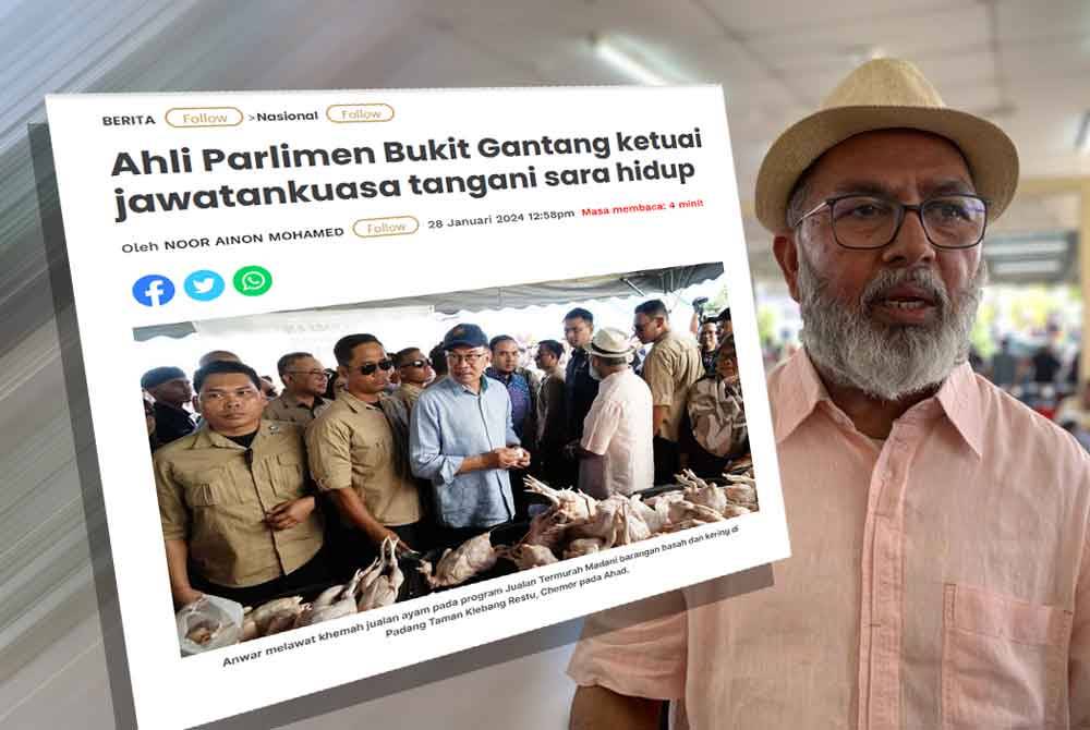 Laporan Sinar Harian. Syed Abu Hussin Hafiz (kanan).