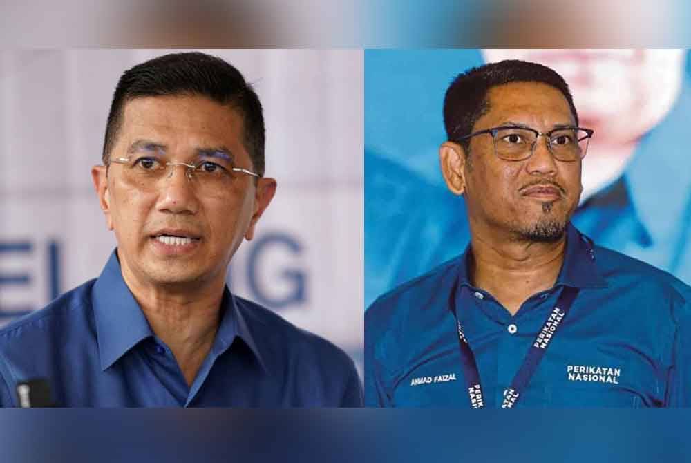 Mohamed Azmin (kiri), Ahmad Faizal