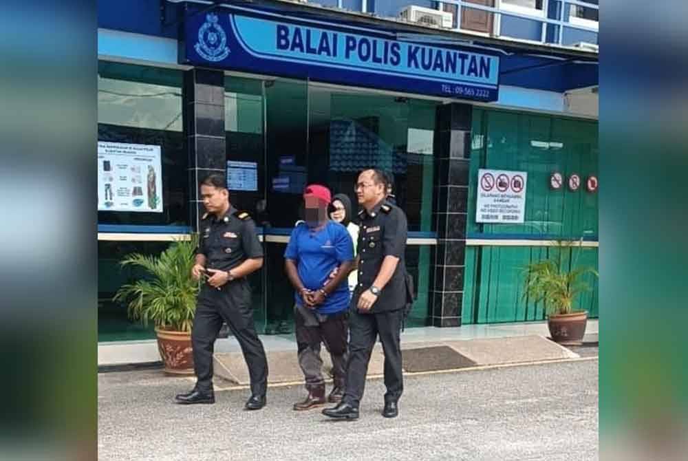 Pemandu lori yang ditahan dibawa ke Balai Polis Kuantan untuk tindakan lanjut.