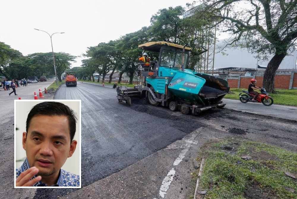 Kerajaan Johor merancang untuk menggunakan turapan blok jenis konkrit terutama di sekitar Pasir Gudang. Foto FB Onn Hafiz Ghazi﻿ (Gambar kecil)