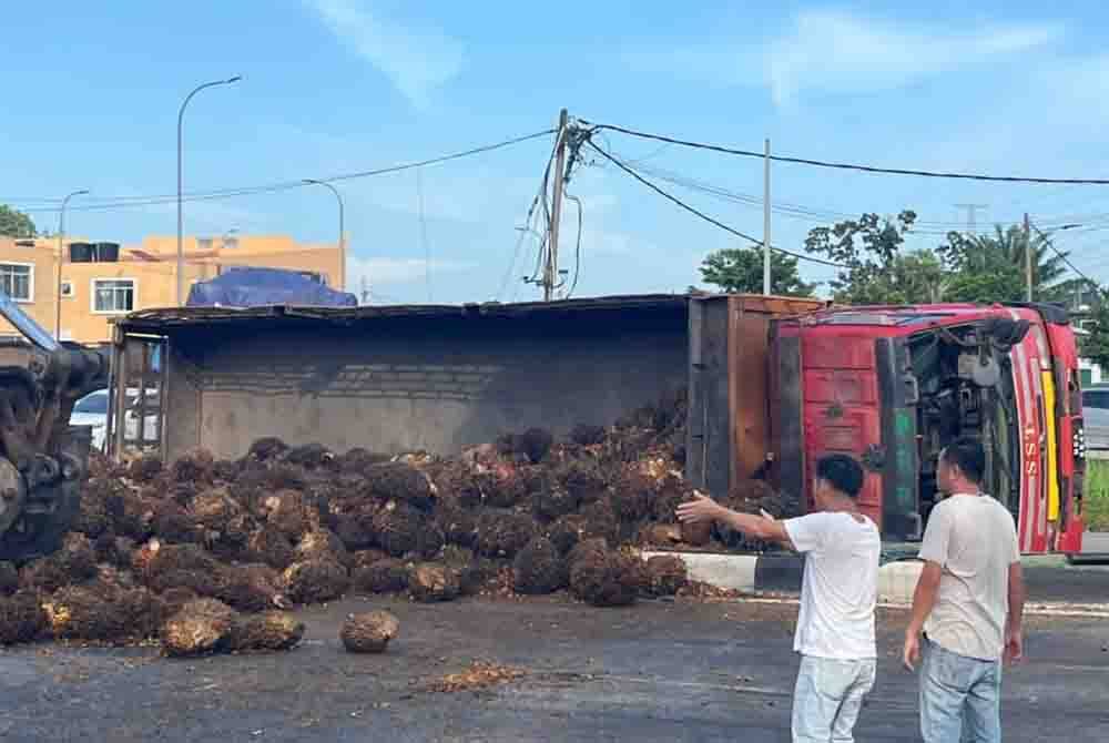 Keadaan di lokasi kejadian dalam kejadian pagi Rabu.