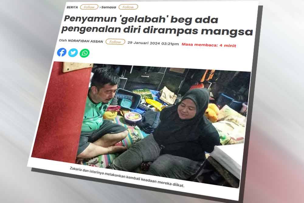 Laporan Sinar Harian pada Isnin.