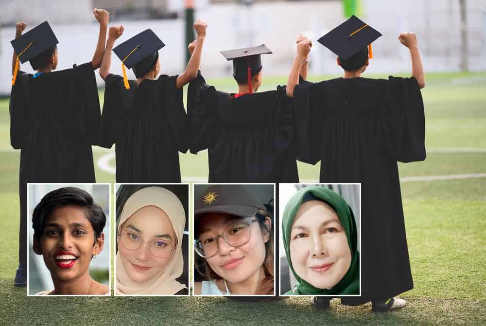 Baru-baru ini, warganet hangat membicarakan tentang trend majlis graduasi murid yang dikatakan agak berlebihan dan keterlaluan kerana diadakan di hotel mewah berbanding di sekolah. Gambar kecil dari kiri: Rebecca, Nur Nisa Nasuha, Tan Kah Wei, Normah