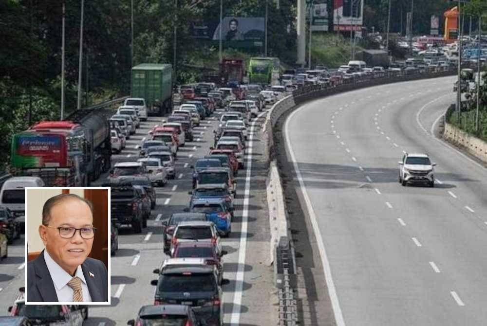 Laluan di Lebuhraya KL- Karak sering sesak setiap kali musim perayaan, cuti umum dan juga cuti hujung minggu. (Gambar kecil: Wan Rosdy)