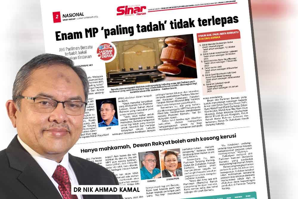 Laporan Sinar Harian pada Jumaat.