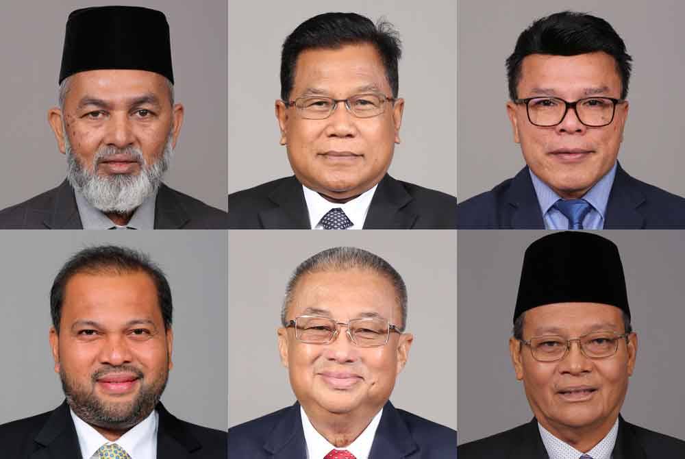 Dari kiri atas: Syed Abu Hussin Hafiz, Zahari, Mohd Azizi
Dari kiri bawah:Iskandar Dzulkarnain, Suhaili, Zulkafperi