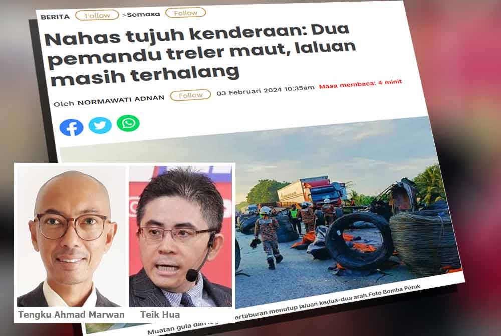 Laporan Sinar Harian pada Sabtu. 