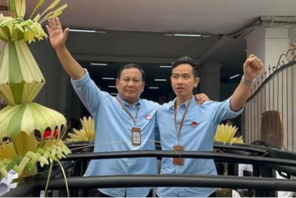 Prabowo-Gibran meraih antara 42-52 peratus sokongan. - Foto Agensi