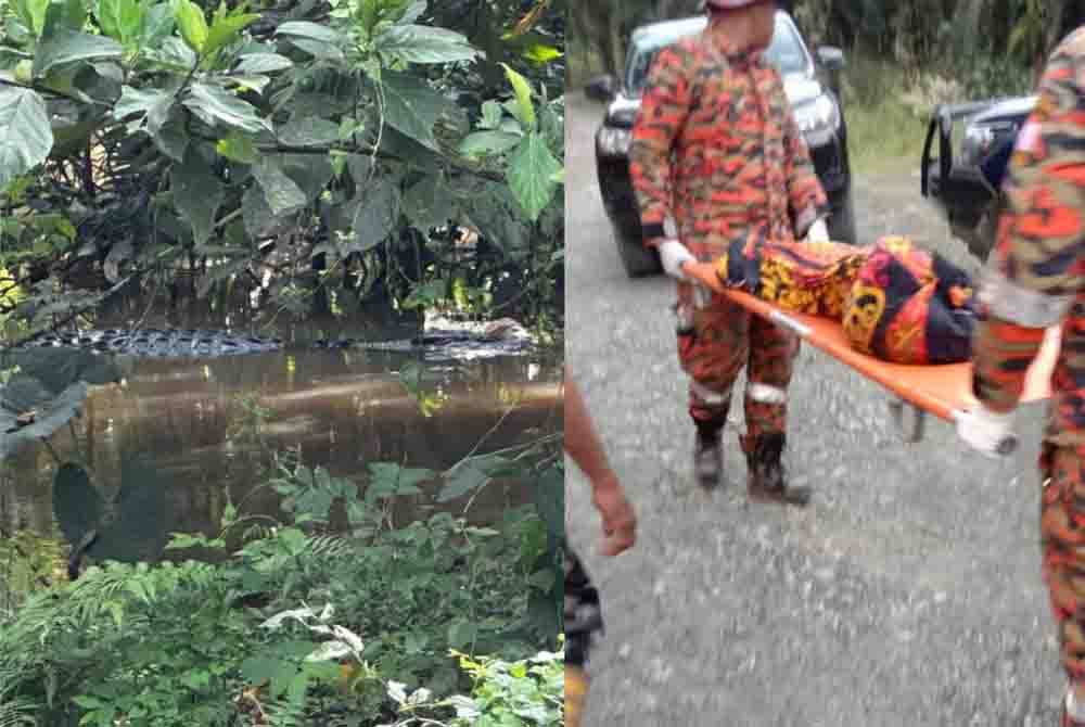 Buaya yang membaham mangsa ditemui di Sungai Koyah berhampiran sebuah ladang Kampung Paris, Kinabatangan. Sebahagian badan mangsa yang berjaya ditemui selepas dibaham buaya di Sungai Koyah berhampiran sebuah ladang Kampung Paris, Kinabatangan.