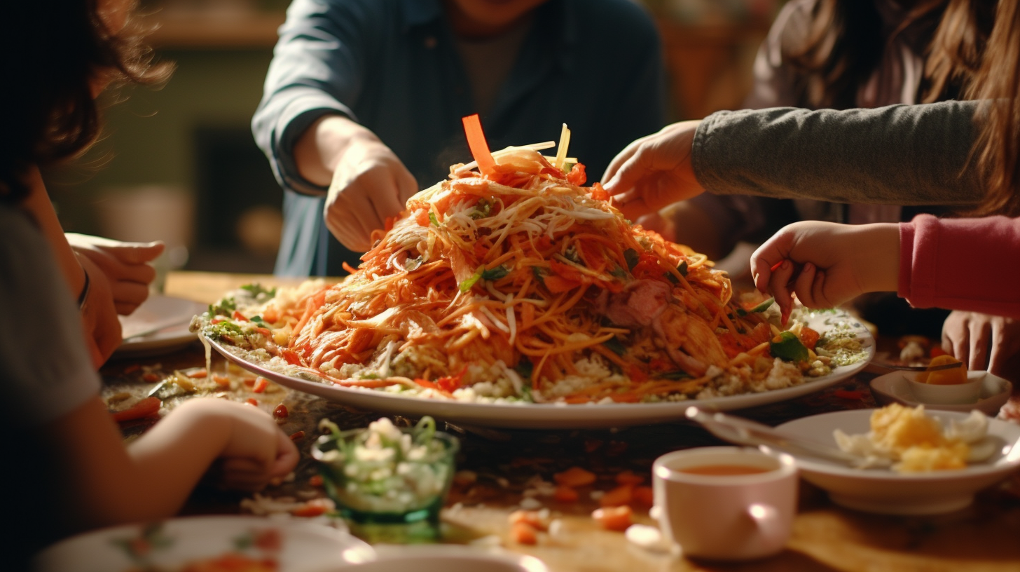 Dibolehkan makan &#039;Yee Sang&#039; dengan syarat tidak menggunakan bahan haram seperti arak, babi dan najis. 