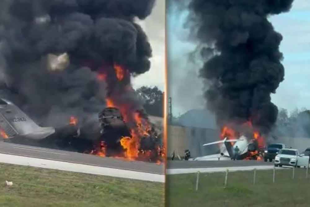 NTSB dalam satu kenyataan berkata pesawat perniagaan Bombardier Challenger 600, yang berlepas dari Ohio, sedang dalam perjalanan ke Lapangan Terbang Naples. - Foto REUTERS