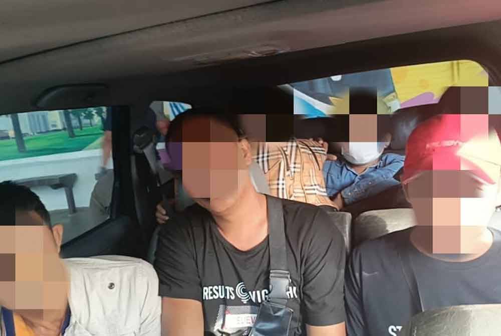 Tujuh PATI warga Myanmar berjaya ditahan di Terminal Bas Kota Bharu, Kelantan pada 3 Februari lalu.