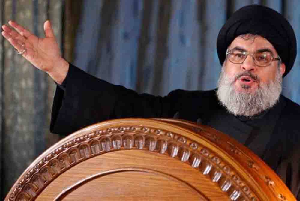 Hassan Nasrallah berkata, kumpulannya hanya akan menghentikan pertempuran jika gencatan senjata penuh dicapai untuk Gaza. - Foto fail/REUTERS