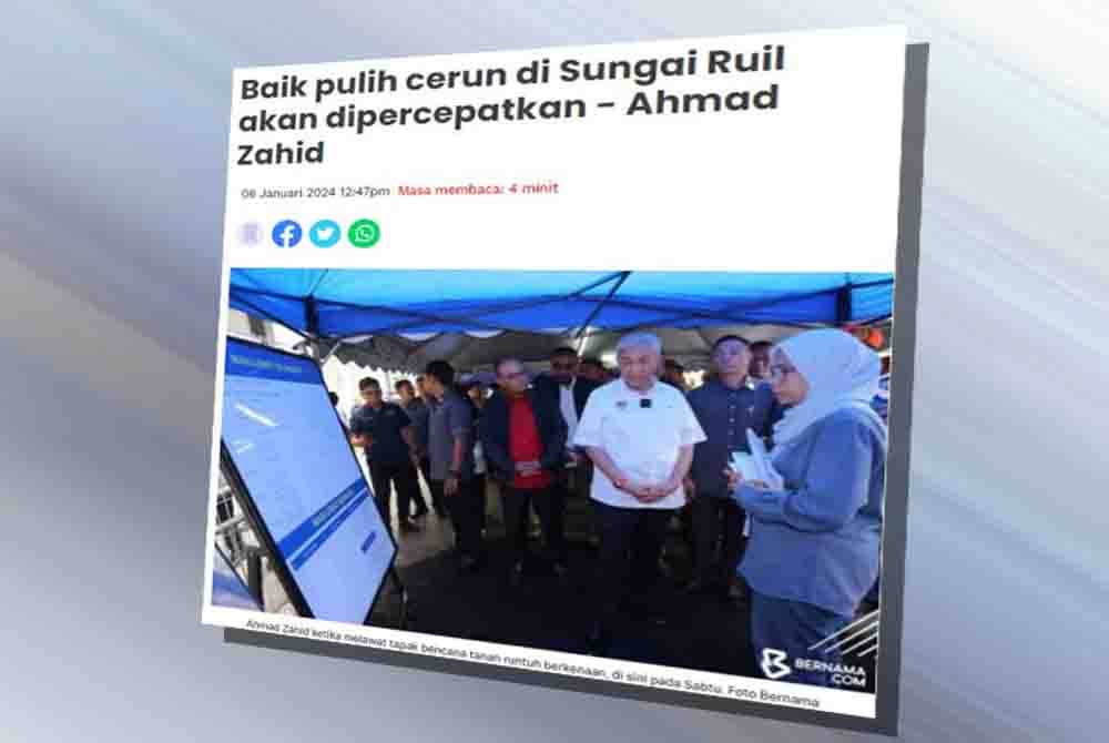 Sebelum ini kerajaan melalui Kementerian Kemajuan Desa dan Wilayah (KKDW) dilaporkan berkata akan memendekkan tempoh perolehan bagi memperbaiki cerun di penempatan di Orang Asli Sungai Ruil, Tanah Rata dekat sini yang terjejas akibat kejadian tanah runtuh, 12 Oktober tahun lalu.