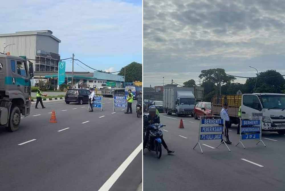 Ops Khas Bersepadu dijalankan di Olak Lempit, Banting, pada Sabtu. Foto JPJ Selangor