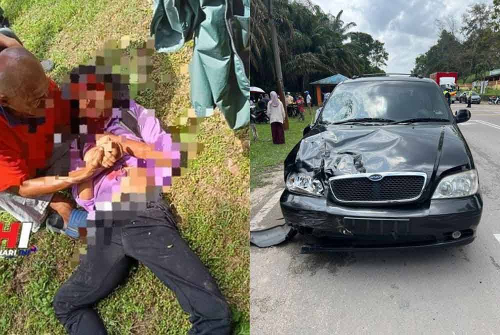 Salah seorang pelajar cedera parah selepas terlibat kemalangan dengan sebuah kereta di Jalan Batu Pahat-Mersing, Kluang pada Isnin.