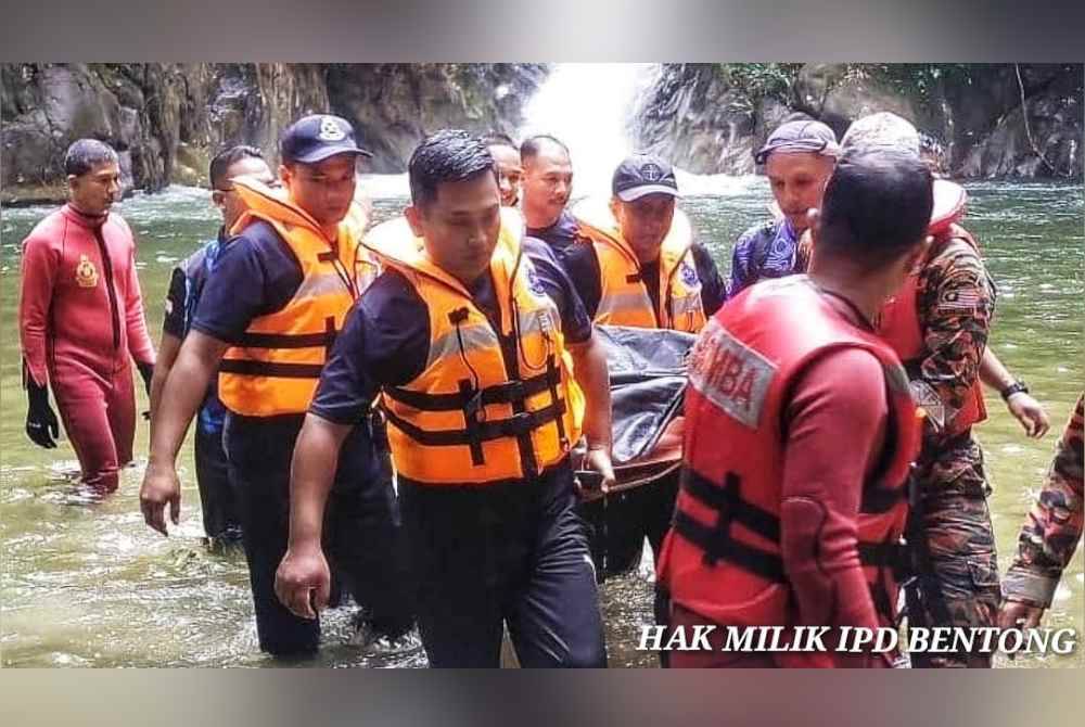 Mangsa ditemukan lemas kira-kira jam 11.50 pagi pada Selasa. Foto ihsan PDRM