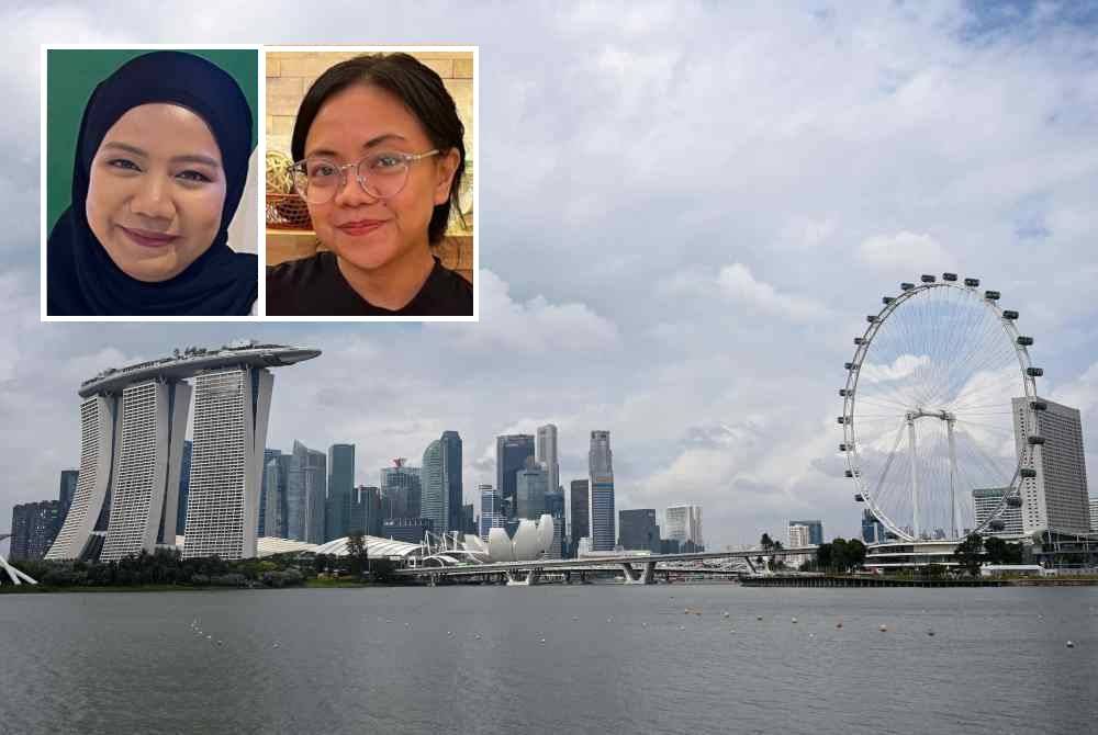 Singapura menjadi pilihan ramai pekerja dari Malaysia kerana faktor tukaran mata wang dolar yang terus kukuh berbanding ringgit. Gambar kecil: Siti Fatimatulzahara, Mariah