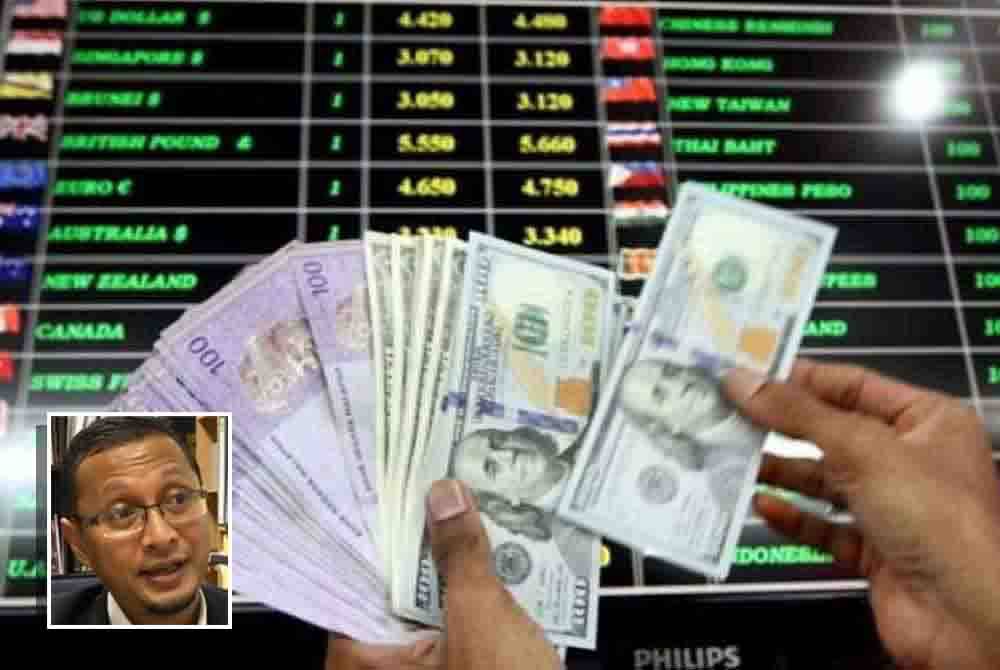 Ringgit rendah berbanding dolar AS bagi hari kedua berturut-turut pada Rabu, berikutan kekurangan permintaan memandangkan DXY terus mengukuh. - Gambar hiasan (Gambar kecil: Nuradli Ridzwan Shah)