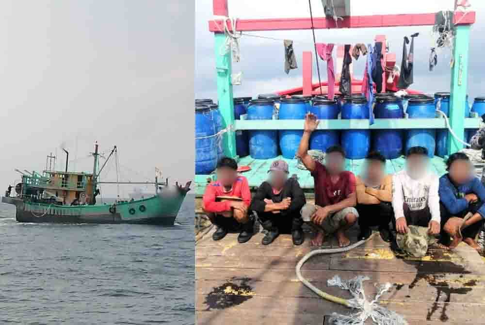 Sebuah bot nelayan dikendalikan tekong serta kru warga Myanmar ditahan dipercayai menangkap ikan di zon larangan berdekatan perairan Pulau Pintu Gedong di Klang pada Ahad. Tekong serta kru bot terbabit turut ditahan setelah didapati gagal mengemukakan dokumen pengenalan diri. 