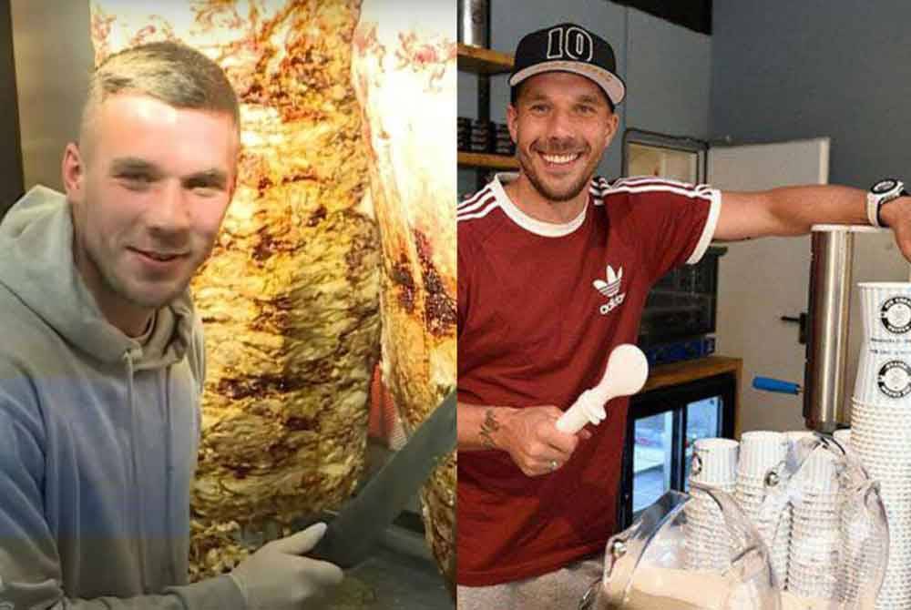 Podolski cukup gembira dengan perniagaan ais krim dan kebab yang diusahakannya ketika ini. - Agensi