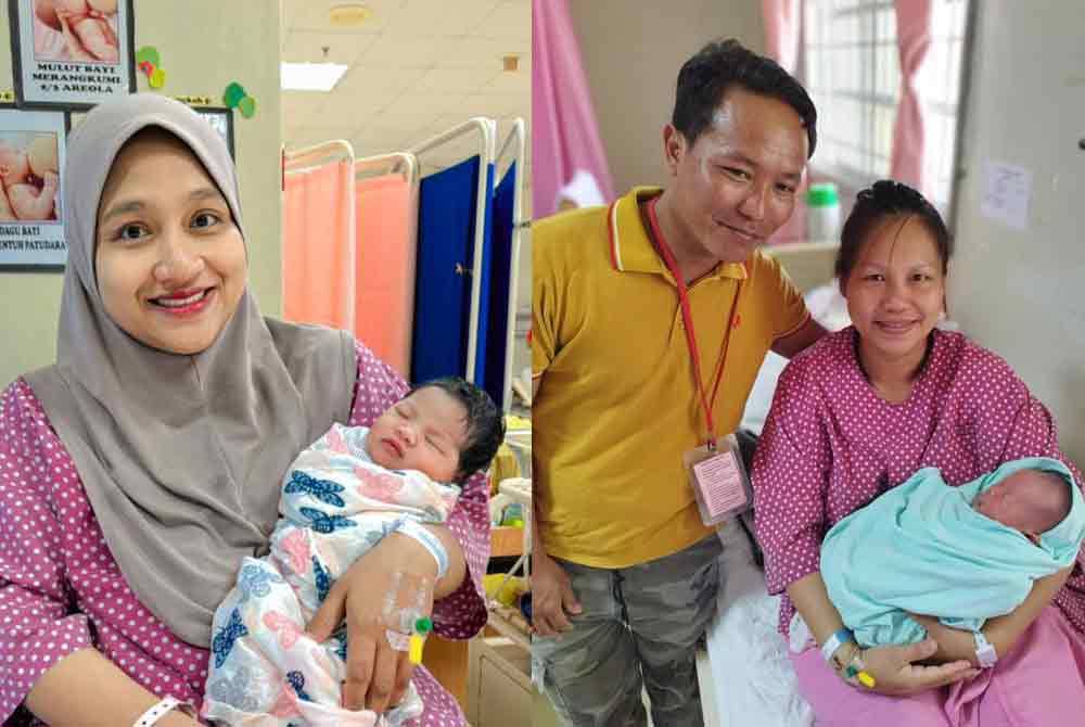 Antara bayi tahun lompat yang selamat dilahirkan di Hospital Pekan pada Khamis.