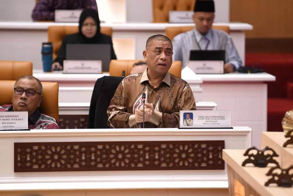 Saarani ketika menggulung perbahasan Titah Diraja Sultan Perak Sempena Istiadat Pembukaan Rasmi Tahun Kedua Dewan Negeri Perak Yang Ke-15 pada Khamis.