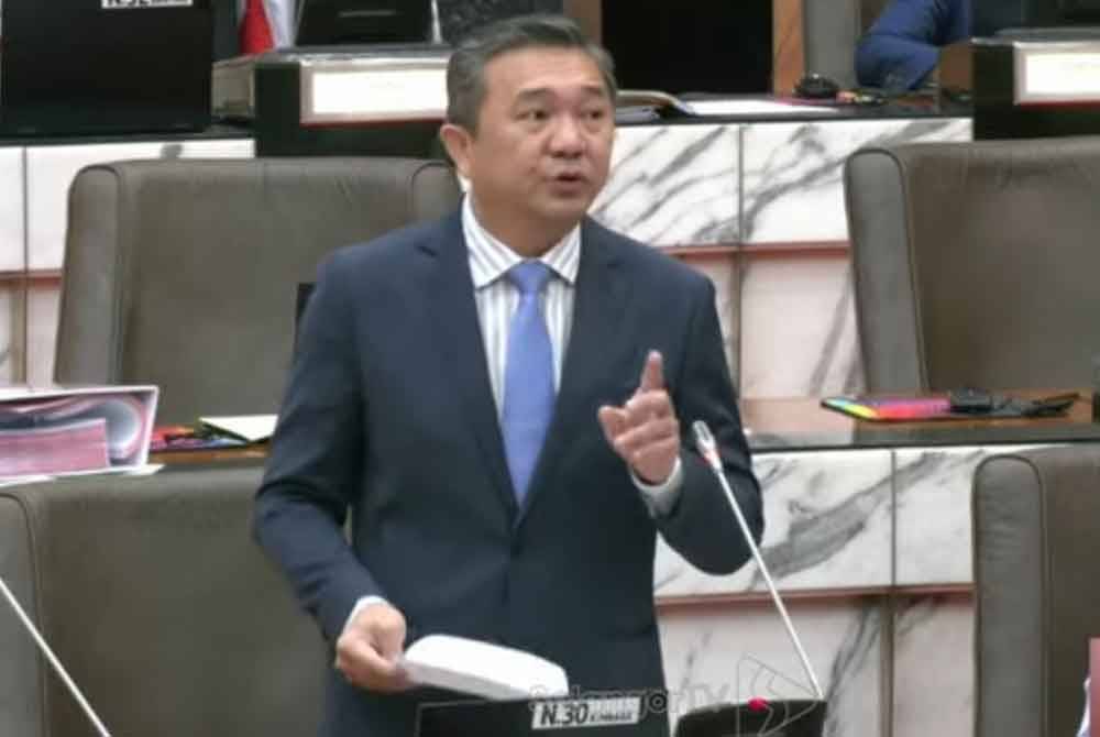 Sze Han ketika menjawab pertanyaan pada sidang DUN Selangor pada Jumaat.