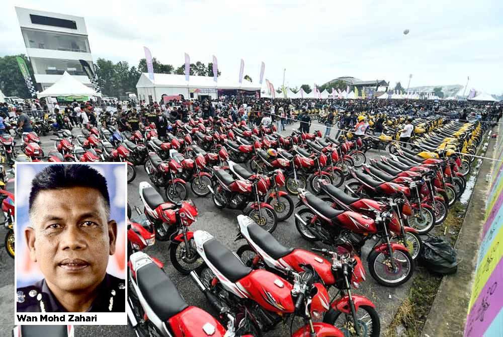 Peserta program himpunan motosikal RXZ Fighter yang diadakan di Serambi Teruntum di sini dua hari bermula Jumaat diingatkan supaya mematuhi peraturan ditetapkan.(Gambar hiasan)