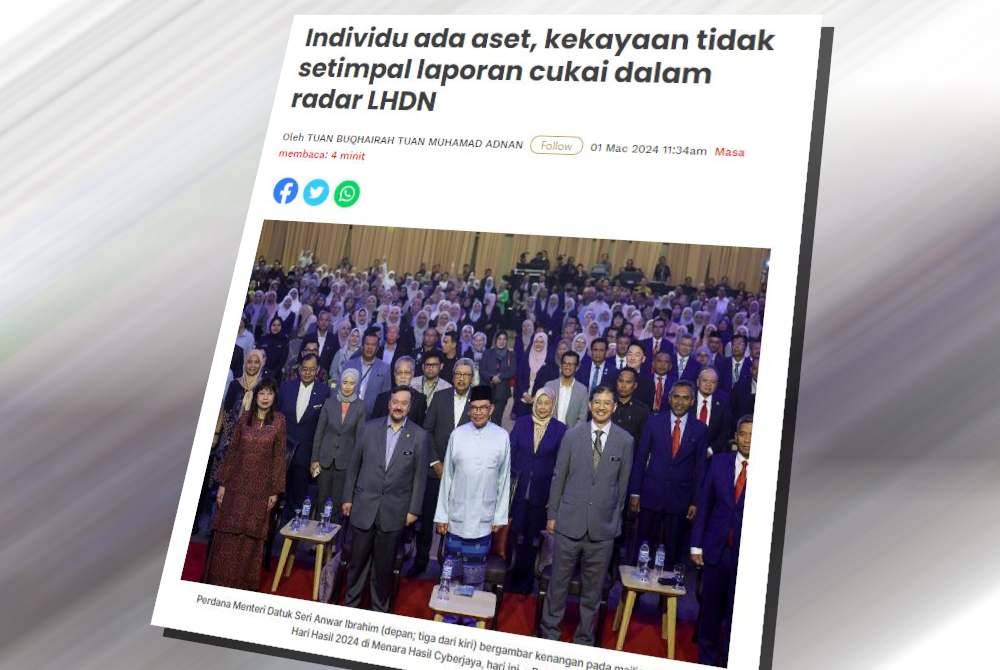 Tindakan LHDN mengeluarkan amaran untuk &#039;memburu&#039; mana-mana individu yang mempunyai aset dan kekayaan tidak setimpal dengan pelaporan cukai dipersetujui ramai pihak.