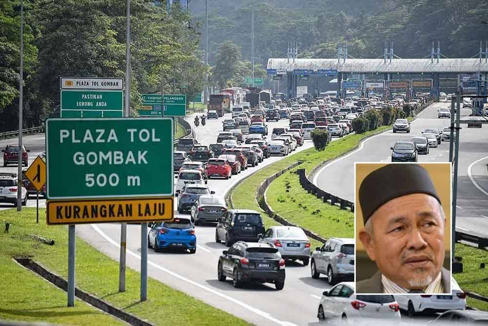 Tuan Ibrahim (gambar kecil) mencadangkan kerajaan menghapuskan Plaza Tol Gombak dan Karak bagi mengurangkan kesesakan lalu lintas terutama di Lebuhraya Pantai Timur.