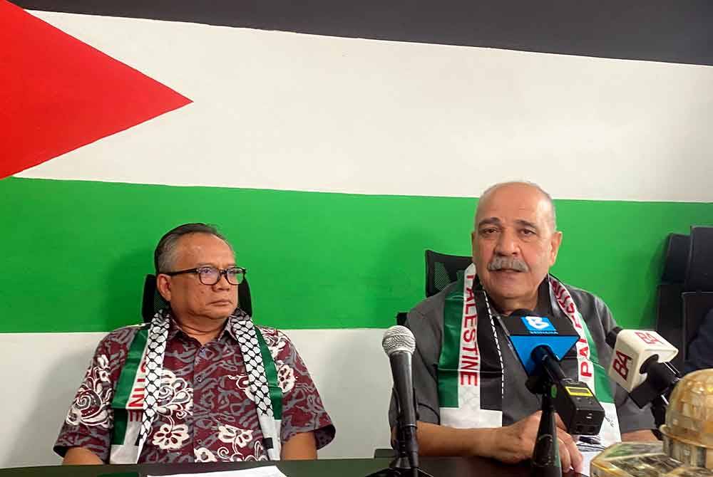 Walid Abu Ali (kanan) hari ini menyampaikan rasa terima kasih warga Palestin kepada kerajaan dan rakyat Malaysia atas sokongan padu ke atas Palestin di Mahkamah Keadilan Antarabangsa (ICJ) The Hague. Foto Bernama