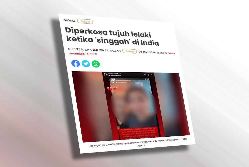 Laporan Sinar Harian.