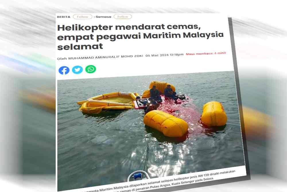 Laporan Sinar Harian pada Selasa.