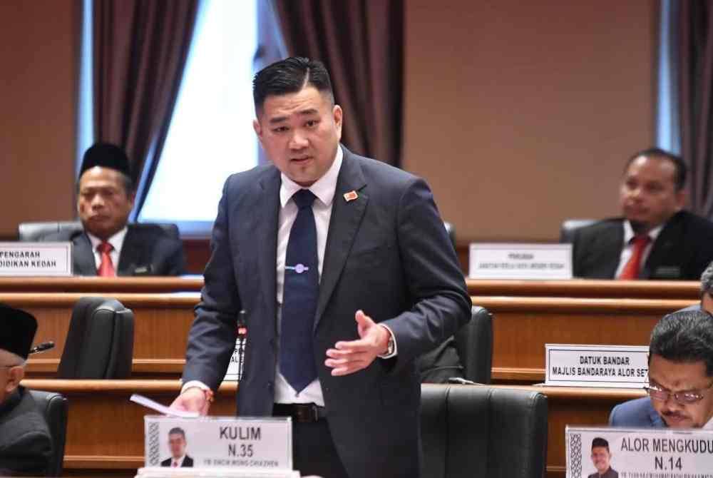 Chia Zhen ketika sesi penggulungan di Sidang DUN Kedah, pada Rabu.