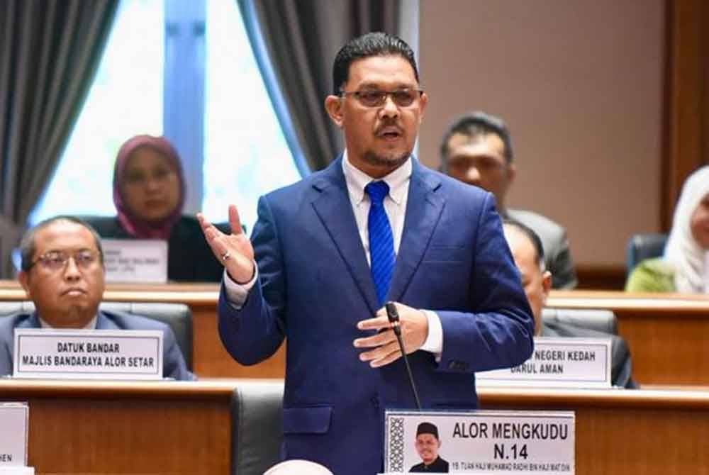 Muhamad Radhi pada sesi penggulungan di DUN Kedah pada Rabu.