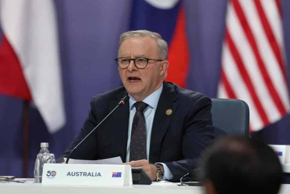 Albanese berucap pada Sidang Kemuncak Khas ASEAN-Australia 2024.